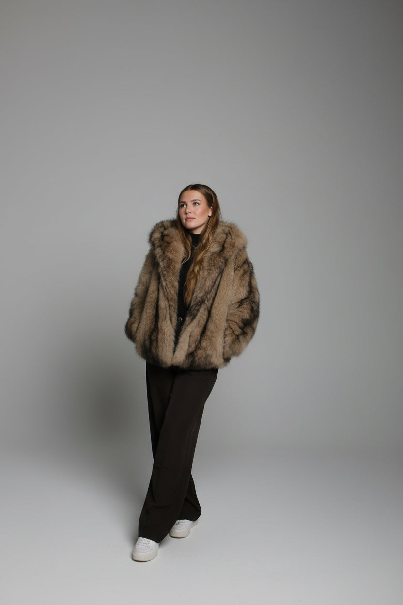 Fake Fur Mantel