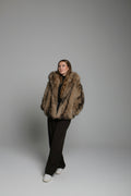 Fake Fur Mantel