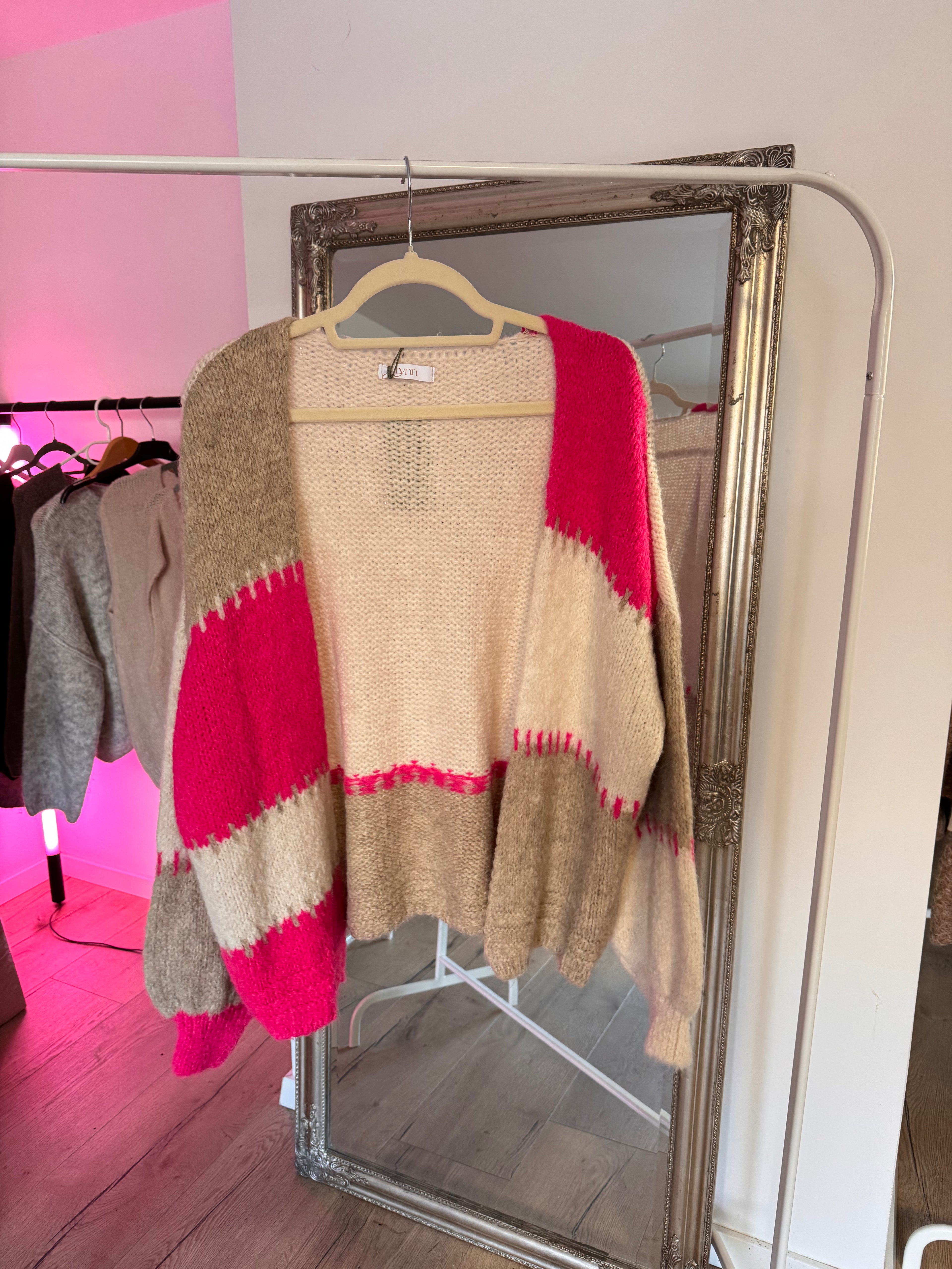 A.M.N Color Splash Cardigan