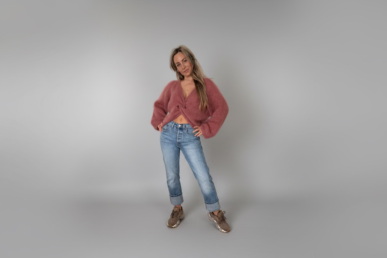 Mohair Schleifen Pullover