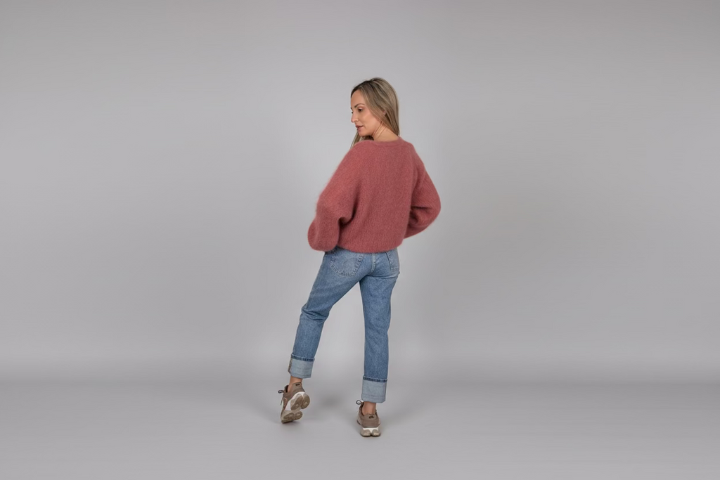 Mohair Schleifen Pullover